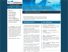 Tablet Screenshot of hr-solutions.de